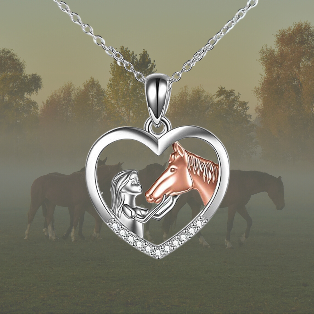 "I Love You Forever" Horse Necklace