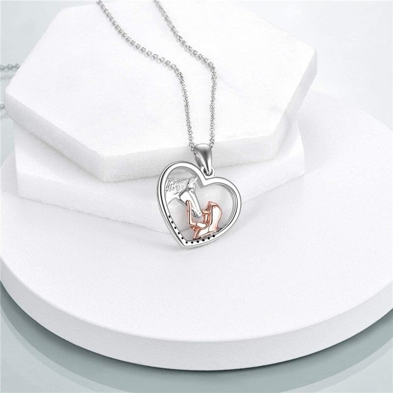 "I Love You Forever" Horse Necklace